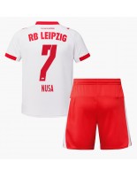 RB Leipzig Antonio Nusa #7 Hjemmedraktsett Barn 2025-26 Korte ermer (+ bukser)